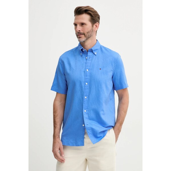 Košeľa s prímesou ľanu Tommy Hilfiger 63313122
