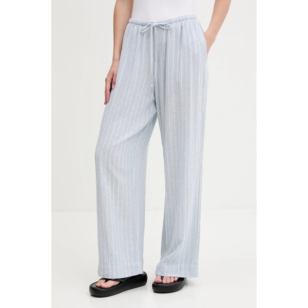 Ľanové nohavice Abercrombie & Fitch 63537577