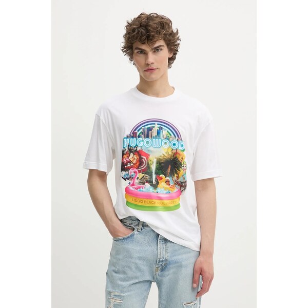 Bavlnené tričko HUGO 63435035