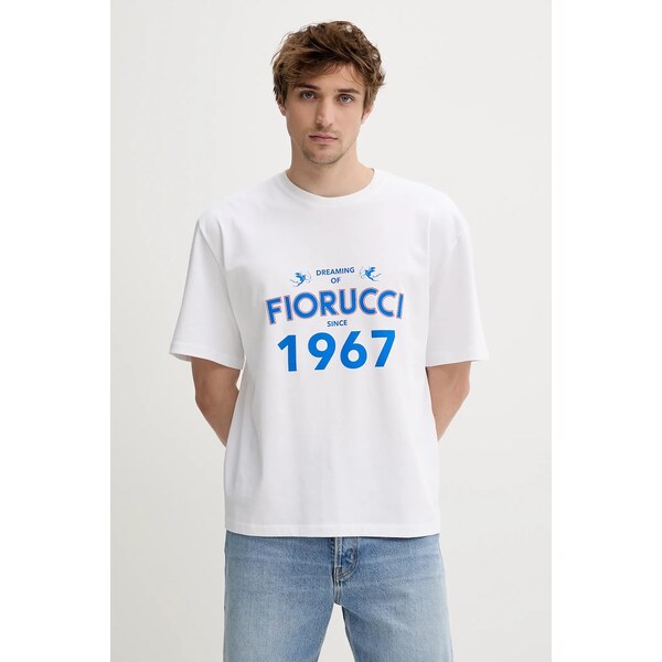 Bavlnené tričko Fiorucci White Dreaming 1967 Print Boxy Fit T-Shirt 63608156