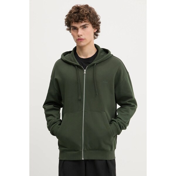 Bavlnená mikina HUGO Dapozip 64112803