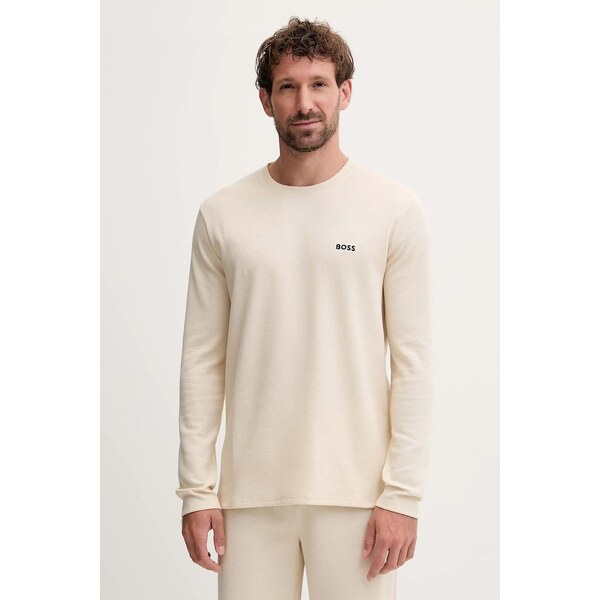 Tričko s dlhým rukávom BOSS Waffle LS-Shirt 65503041