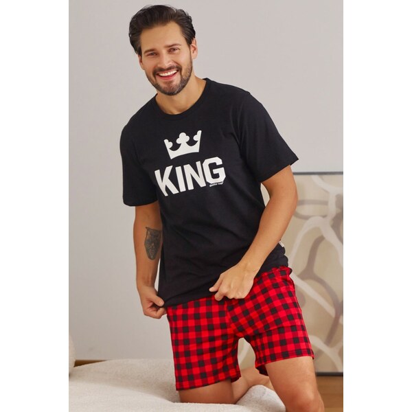 Doctor Nap Krátke pánske pyžamo Royal Family King Dn-nightwear PMB 28319788