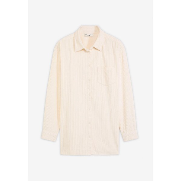 bonprix Košeľa, kordová, z bavlny, farba biela 66048227