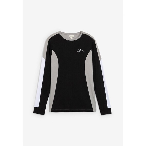 bonprix Tričko s dlhým rukávom z elastického bavlneného mixu, Slim Fit 66048425