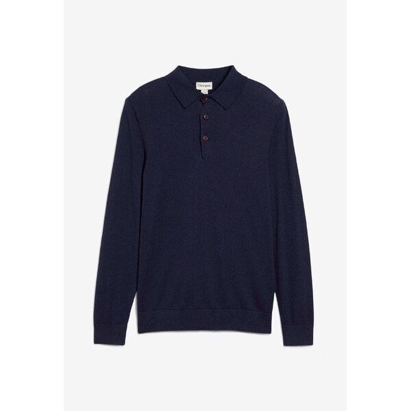 bonprix Jemne pletený polo pulóver s elegantnou merino vlnou, Slim Fit 66048449