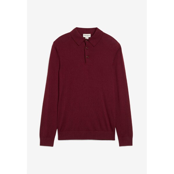 bonprix Jemne pletený polo pulóver s elegantnou merino vlnou, Slim Fit 66048450