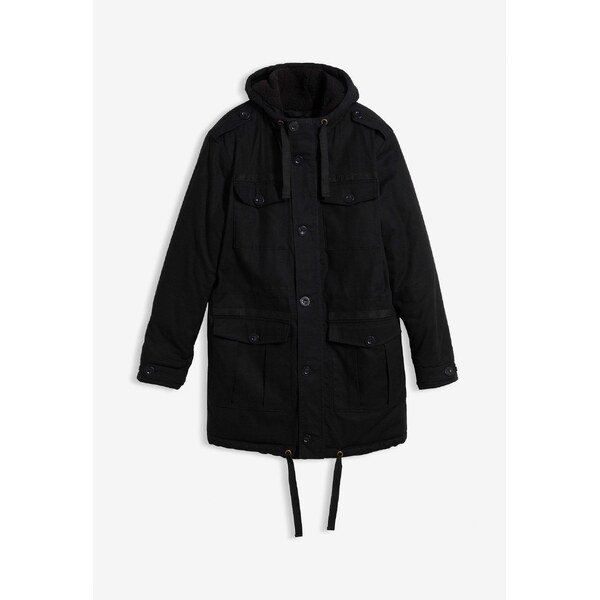 bonprix Parka bunda do terénu, s Teddy podšívkou, farba čierna 66048471