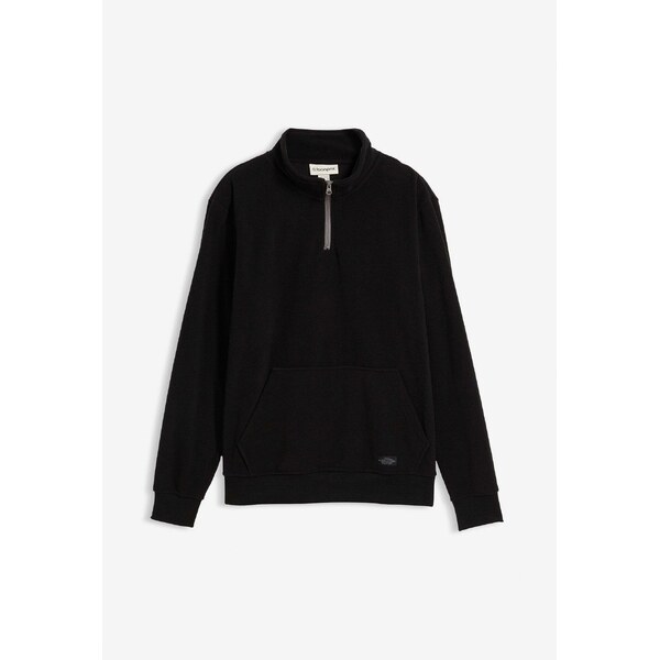 bonprix Flísové tričko so stojačikom, farba čierna 66048480