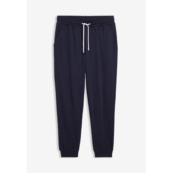 bonprix Tepláky s vrúbkovaným patentom, farba modrá 66048478