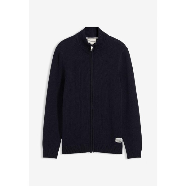 bonprix Pletený sveter so stojačikom a recyklovanou bavlnou, farba 66048518