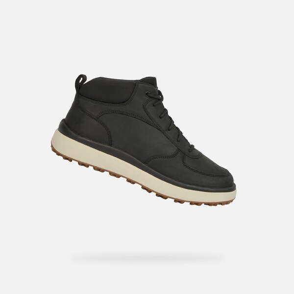 Čierne pánske členkové topánky Geox Granito + Grip 66049292