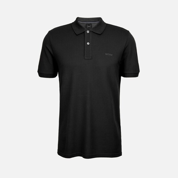Black mens polo shirt Geox Polo - Mens 66049312