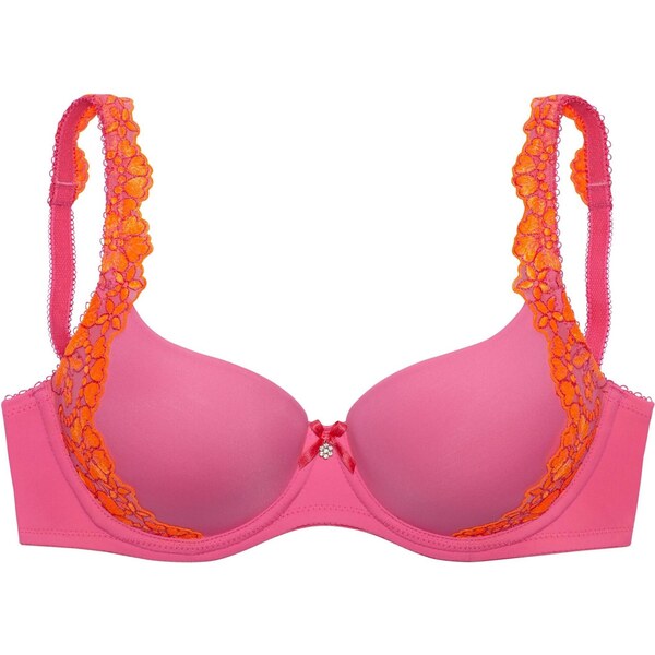 LASCANA Podprsenka Wanda oranžová / svetloružová 66050485