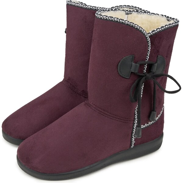 Vlnka Dámske čižmy s ovčou vlnou vínová veľkosti obuvi - dospelí 36 66049779