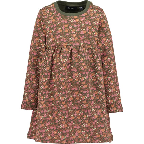 BLUE SEVEN Šaty pastelovo žltá / tmavozelená / ružová / červená 66050628