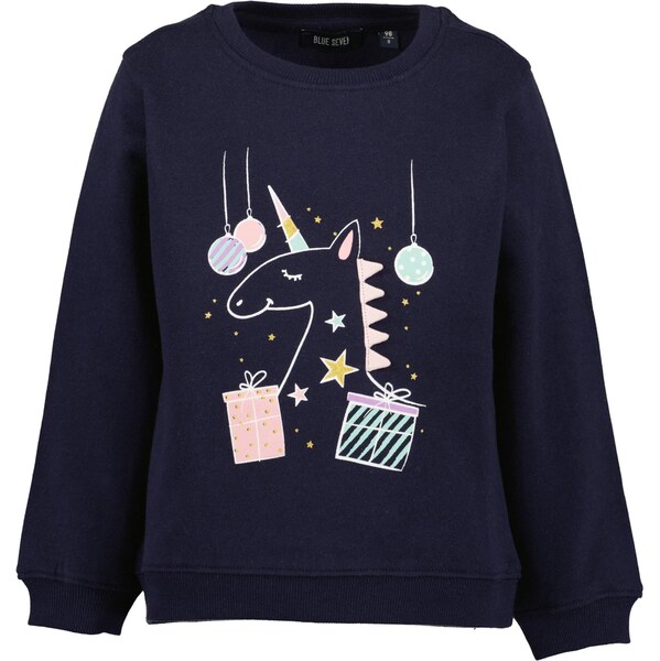 BLUE SEVEN Mikina námornícka modrá / mätová / ružová / biela 66050645