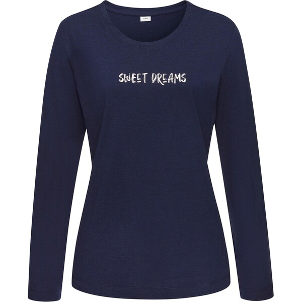 s.Oliver Tričká na spanie tmavomodrá / biela 66050990