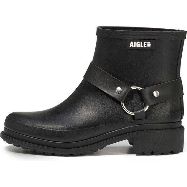 AIGLE Členkové čižmy Macadames čierna / biela 66050999