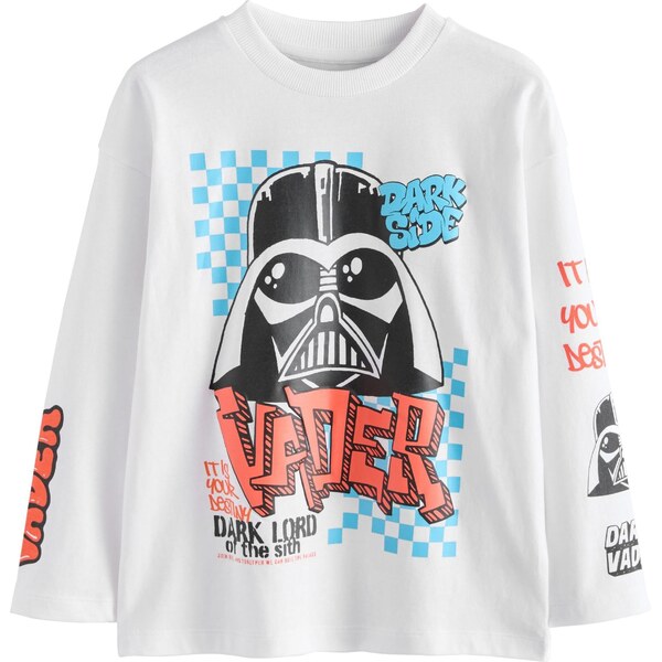 Next Tričko Star Wars azúrová / krvavo červená / čierna / biela 66051936