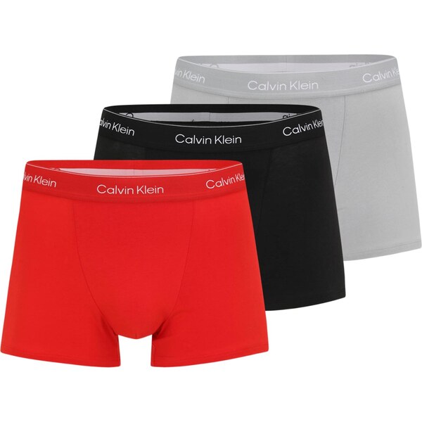 Calvin Klein Underwear Boxerky sivá / červená / čierna 66051955