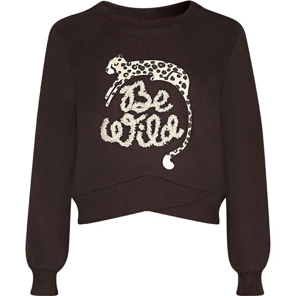 happy girls Mikina béžová / tmavohnedá 66052023