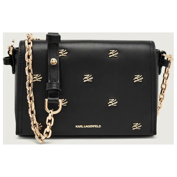 Karl Lagerfeld Kožená crossbody kabelka k/autograph 66047931