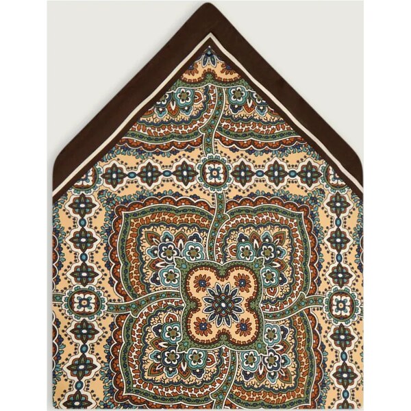 Oscar Jacobson Hodvábna vreckovka do saka Paisley 65588207