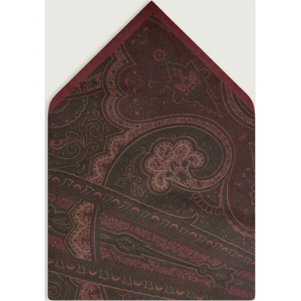 Oscar Jacobson Vlnená vreckovka do saka paisley 65546981