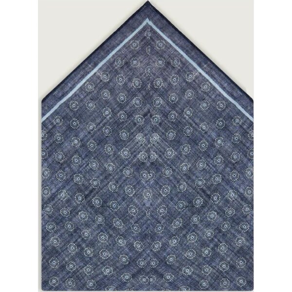 Oscar Jacobson Vlnená vreckovka do saka Floral 65558723