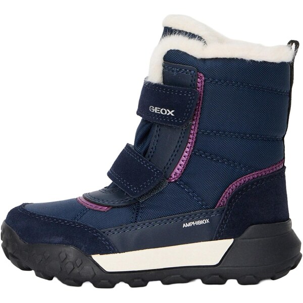 GEOX Snehule Trekkyup námornícka modrá / fialová / biela 66052139