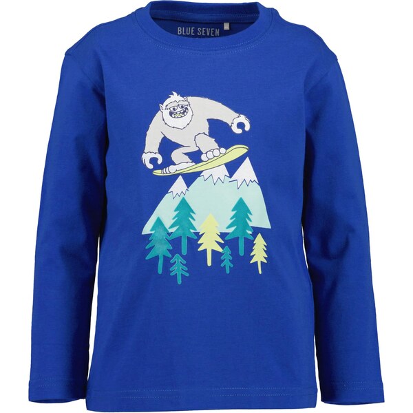 BLUE SEVEN Tričko ultramarínová / nebesky modrá / svetlosivá / biela 66052146