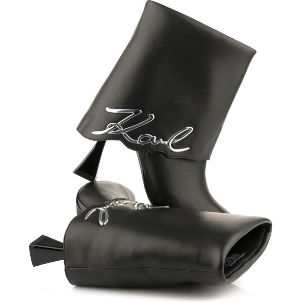 ČLENKOVÁ OBUV KARL LAGERFELD DEBUT II FOLD DOWN MIDI BOOT 67047519