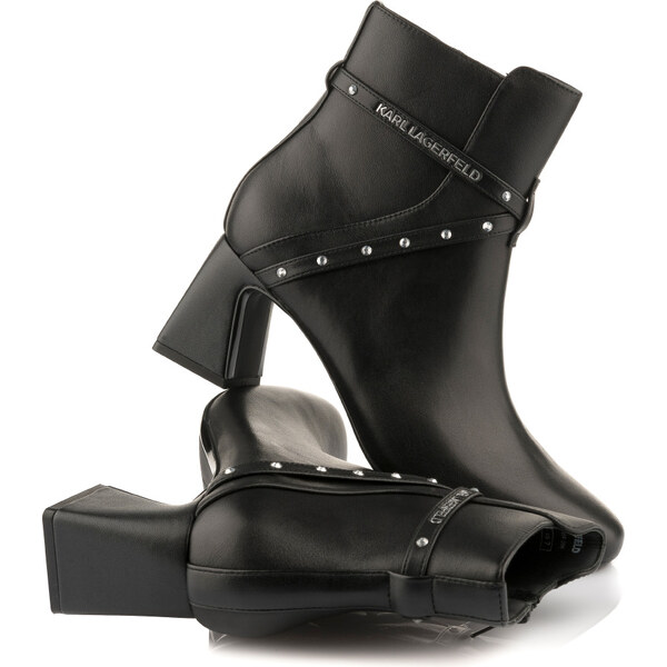 ČLENKOVÁ OBUV KARL LAGERFELD BEATA STUDS ANKLE BOOT 67047560