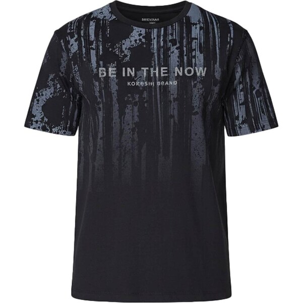 KOROSHI Tričko opálová / čierna 66052363