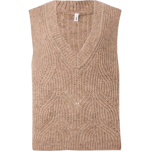 ONLY Sveter ONLGIila hnedá melírovaná 66052395