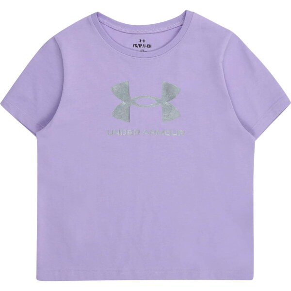 UNDER ARMOUR Tričko Rival pastelovo fialová / strieborná 66052545