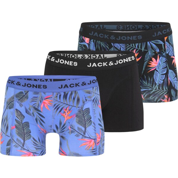 JACK & JONES Boxerky JACKYLE opálová / malinová / čierna / biela 66052581