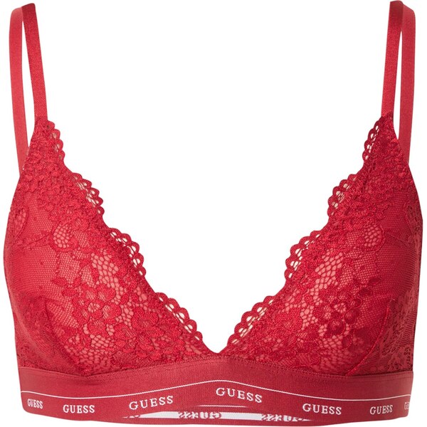 GUESS Podprsenka JANE krvavo červená / biela 66052598