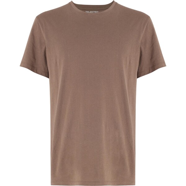 SELECTED Tričko SLHAspen hnedá 66715283