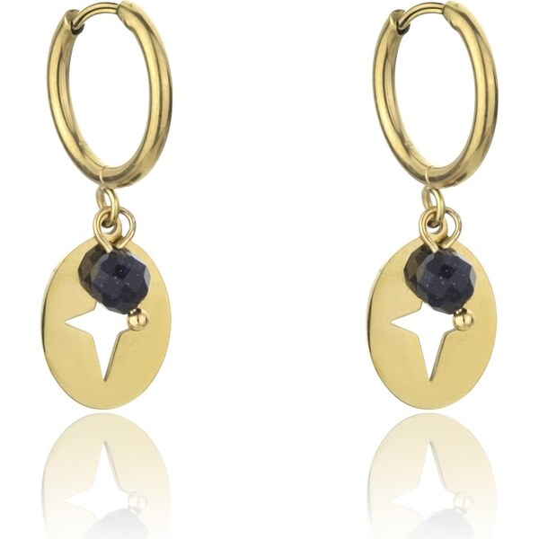 Emily Westwood Štýlové visiace náušnice z pozlátenej ocele EWE23044G 66586489