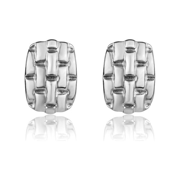Marc Malone Extravagantné oceľové náušnice Cassidy Silver Earrings 66588410
