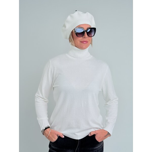 Voga Móda Krémový rolák EVELIN 66053780