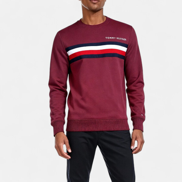 Pánská bordo mikina Tommy Hilfiger M564856 66053982