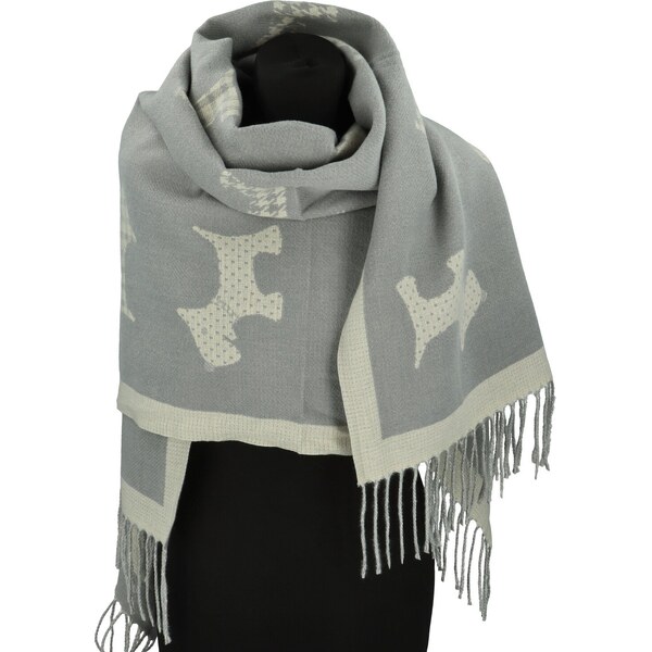 Dámsky šál svetlo šedý - Firenze Simela šedá 66077090