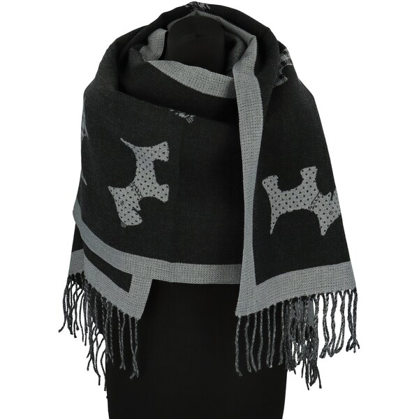 Dámsky šál šedo/čierny - Firenze Simela čierna 66077095