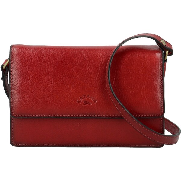 Dámska kožená crossbody kabelka vínová - Katana Saire vínová 66082777