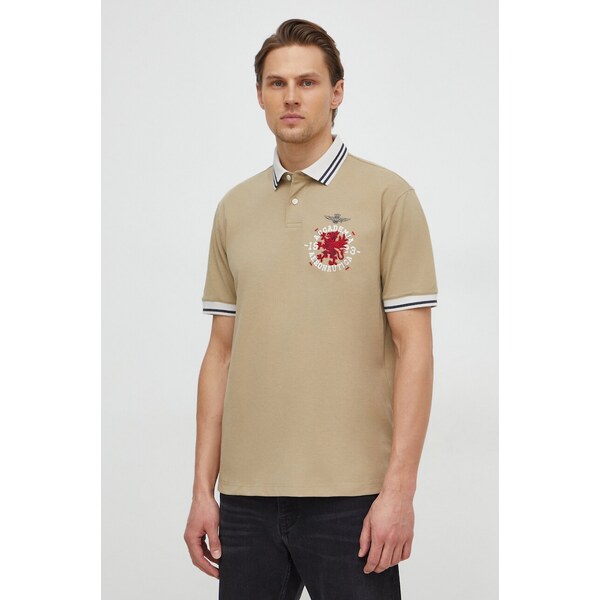 Bavlnené polo tričko Aeronautica Militare 48298507