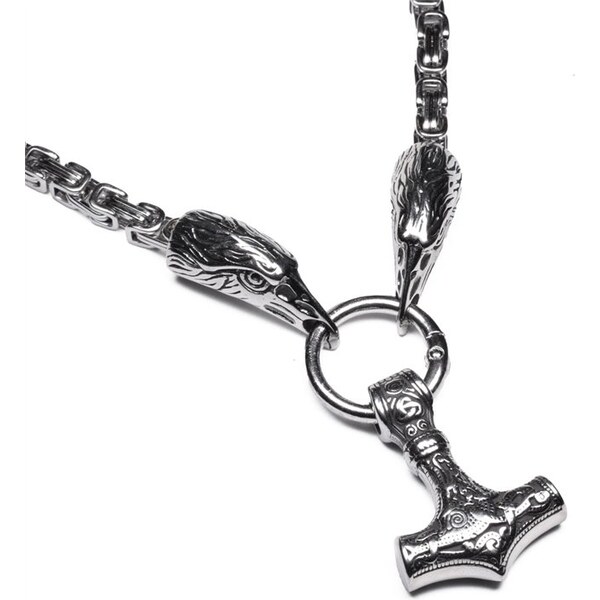 Impress Jewelry Náhrdelník z chirurgickej ocele Thorov reťaz - Mjölnir 66062478