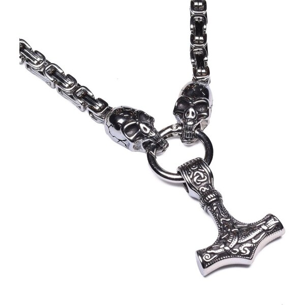Impress Jewelry Náhrdelník z chirurgickej ocele Thorov reťaz - Mjölnir 66062480